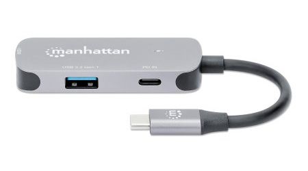 Manhattan A/V Adapter - 1 x 24-pin USB 3.2 (Gen 1) Type C - Female, 1 x 4-pin USB 3.2 (Gen 1) Type A - Female, 1 x 19-pin 