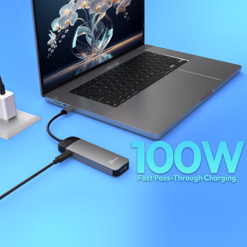 j5create JCD3002. Interface do host: USB 3.2 Gen 1 (3.1 Gen 1) Type-C. Cor do produto: Cinzento, Material do corpo do prod