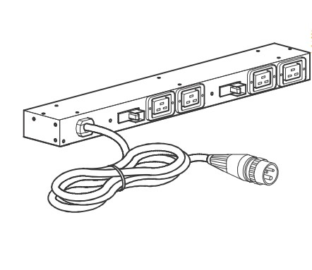 APC by Schneider Electric NetShelter AP6032A PDU - Basic - IEC 60309 32A - 4 x IEC 60320 C19 - 32 A - 230 V AC Input - 230