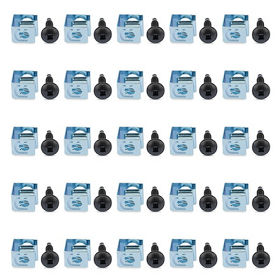 StarTech.com Server Rack Screws and Clip Nuts - 50 pack - 10-32 Screws - Rack Mount Screws - Network Rack Screws - Rack Mo