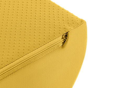 Leitz Ergo Cosy Desk Foot Rest. Product colour: Yellow. Width: 405 mm, Depth: 260 mm, Height: 140 mm. Doesn't contain: Pla