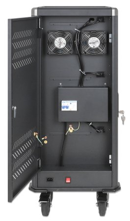 Manhattan iPad to 13", MacBook Air to 13" & Chromebook 14" 30-bay Charging Trolley/Cart via USB-C (30W), Also other tablet