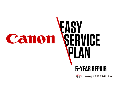 Canon Easy Service Plan 5-year Onsite Next Day Repair Service. Compatibility: imageFORMULA DR-G2090 imageFORMULA DR-G2110 