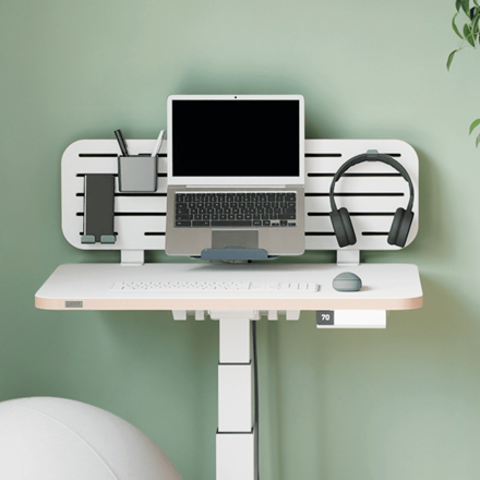 Leitz Ergo Pegboard Desk Organiser with laptop holder, 80x25 cm. Mobile device type: Headset, Laptop, Mobile phone/Smartph