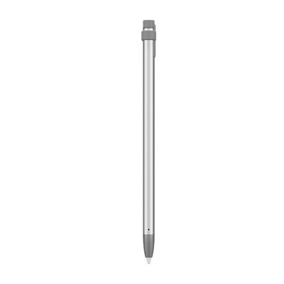 Logitech Crayon Stylus - Active - Replaceable Stylus Tip - Aluminium, Polycarbonate/Acrylonitrile Butadiene Styrene (PC/AB