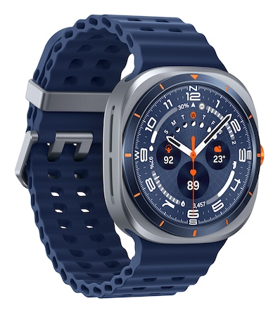 Samsung Galaxy Watch Ultra SM-L705F Smart Watch - 47.40 mm Case Height - 47.10 mm Case Width - Titanium, Blue Body Color -