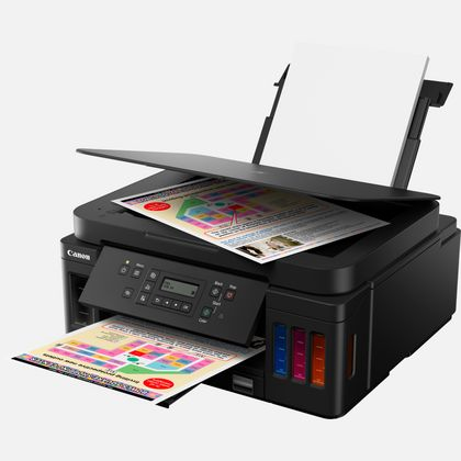 Canon PIXMA G6050 Sem fios Impressora multi-funcional de jato de tinta - Cor - Copiadora/Impressora/Scanner - 4800 x 1200 