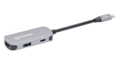 Manhattan A/V Adapter - 1 x 24-pin USB 3.2 (Gen 1) Type C - Female, 1 x 4-pin USB 3.2 (Gen 1) Type A - Female, 1 x 19-pin 
