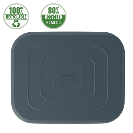 Leitz Ergo Adjustable Desk Foot Rest, 80% recycled plastic. Product colour: Grey, Material: Recycled plastic. Platform wid