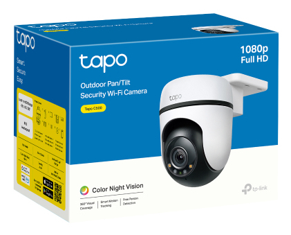 Tapo C500 Outdoor Full HD Network Camera - Colour - 29.87 m Infrared Night Vision - H.264 - 1920 x 1080 - 15 fps - Wall Mo