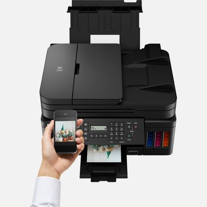 Canon PIXMA G7050 MegaTank. Tecnologia de impressão: Jato de tinta, Impressão: Impressão a cores, Resolução Máxima: 4800 x