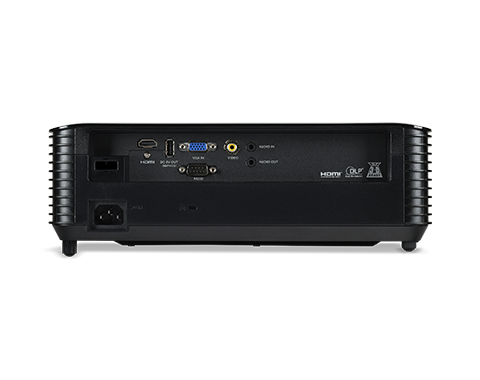 Acer X1228i DLP-Projektor - 4:3 - 1024 x 768 Piel - 20,000:1 Kontrastverhältnis - 4800 lm Helligkeit - Vorderseite, Rückse