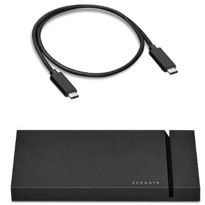 Seagate FireCuda. Capacité du Solid State Drive (SSD): 1000 Go. Connecteur USB: USB Type-C, Version USB: 3.2 Gen 2 (3.1 Ge