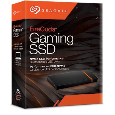 Seagate FireCuda. Capacité du Solid State Drive (SSD): 500 Go. Connecteur USB: USB Type-C, Version USB: 3.2 Gen 2 (3.1 Gen