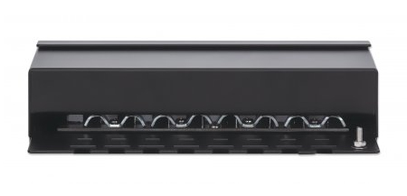 Intellinet 8 Port(s) Network Patch Panel - Category 6a - Twisted Pair - Black - 8 x RJ-45 - Desktop