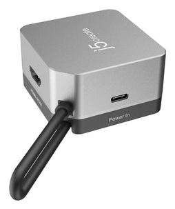 j5create JCD361 Flexible Ports USB-C® 4K144 HDMI™ Hub - Cube Plus 6 in 1, Black/Grey. Host interface: USB Type-C. Maximum 