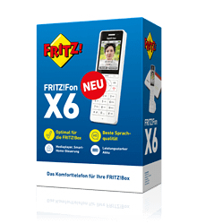 Fon X6. Typ: DECT-Telefon, Hörertyp: Kabelloses Mobilteil, Maximum Innenabstand: 40 m, Maximum Außenabstand: 300 m. Telefo