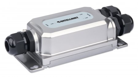 Intellinet 2-Port Outdoor Vandalproof Gigabit PoE++ Extender, Two 30 W Ports, Extends PoE up to 100 m (328 ft.), 60 W Powe