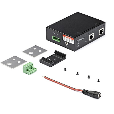 StarTech.com Industrial Gigabit PoE Injector - High Speed 90W 802.3bt PoE++ 52V-56VDC Ultra Power Over Ethernet/UPoE Injec
