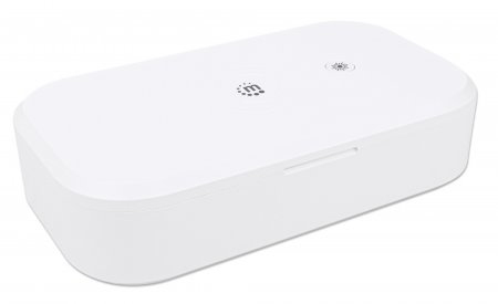Manhattan UV Phone Sanitizer, Integrated UV LEDs to eliminate germs, viruses and bacteria, Quick 1-minute or 5-minute clea