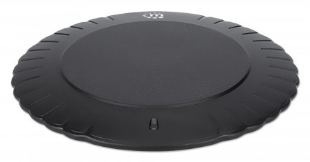 Manhattan Smartphone Wireless Charging Pad, 5W charging, QI certified, Black, Micro-USB to USB-A cable included, Micro-USB