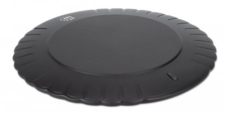 Manhattan Smartphone Wireless Charging Pad, 5W charging, QI certified, Black, Micro-USB to USB-A cable included, Micro-USB