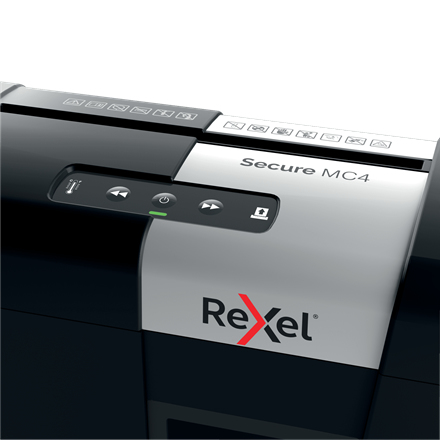 Rexel Secure MC4 Whisper-Shred Micro Cut Paper Shredder P5. Shredding type: Micro-cut shredding, Shredding size: 2 x 15 mm