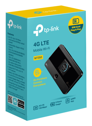 TP-Link M7350 Wi-Fi 4 IEEE 802.11n Mobilfunk Modem/Wireless Router - 4G - LTE 800, LTE 900, LTE 1800, LTE 2100, LTE 2600, 