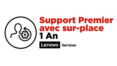 Lenovo Premier Support - 1 An - Garantie - 24 x 7 x Jour ouvrable suivant - Sur site - Maintenance - Matériaux et la main 