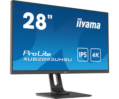 iiyama ProLite XUB2893UHSU-B1 71,1 cm (28 Zoll) 4K UHD LED LCD-Monitor - 16:9 Format - Mattschwarz - 711,20 mm Class - IPS
