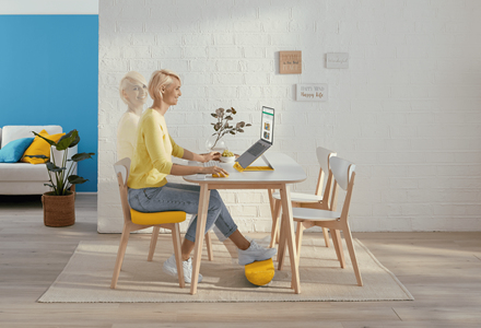 Leitz Ergo Cosy Desk Foot Rest. Product colour: Yellow. Width: 405 mm, Depth: 260 mm, Height: 140 mm. Doesn't contain: Pla