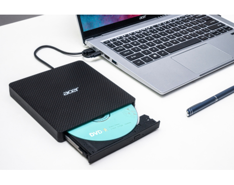 Acer ODD030 DVD-BrennerSchwarz - DVD-RAM/±R/±RW Unterstützung - 24x CD Schreiben/16x CD Wiederbeschreiben/24x CD Lesen - 8
