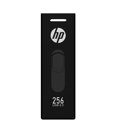 HP x911w 256 GB USB 3.2 Typ A Flash-Laufwerk - Schwarz - 500 MB/s Read Speed - 450 MB/s Write Speed