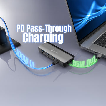 j5create JCD362 Flexible Ports USB-C® 4K144 HDMI™ Hub - Slim 8 in 1, Black/Grey. Host interface: USB Type-C. Maximum refre