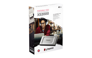 Kingston XS2000 400 GB Portátil Rugoso Unidade de estado sólido - Externo - USB 3.2 (Geração 2) - 2000 MB/s Maximum Read T