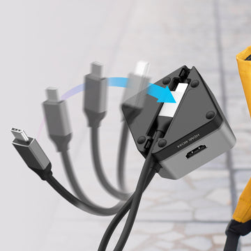 j5create JCD361 Flexible Ports USB-C® 4K144 HDMI™ Hub - Cube Plus 6 in 1, Black/Grey. Host interface: USB Type-C. Maximum 