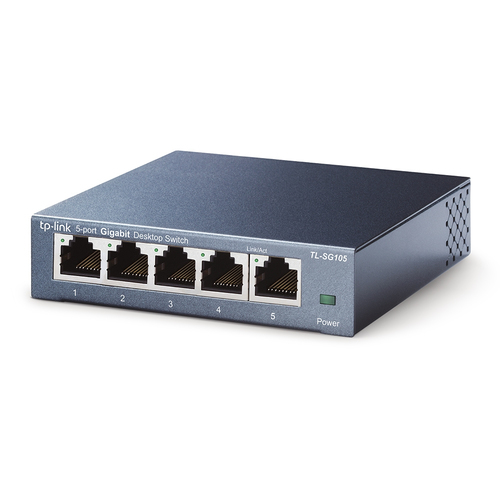 TP-Link TL-SG105 5 Anschlüsse Ethernet-Switch - Gigabit-Ethernet - 10/100/1000Base-T - 2 Unterstützte Netzwerkschicht - Ve