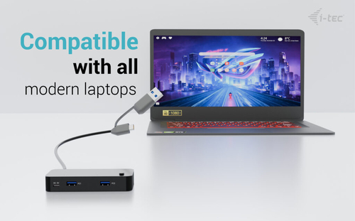 i-tec CAKVMHUB2A2C. Hostschnittstelle: USB Typ-C, Hub interfaces: USB 3.2 Gen 1 (3.1 Gen 1) Type-A, USB 3.2 Gen 1 (3.1 Gen