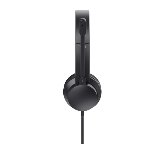 Trust Ayda Kabel Auf den Ohren, Kopfbügel Stereo Headset - Schwarz - Binaural - Geschlossen - 20 Hz bis 20 kHz Frequenzgan