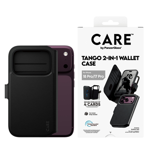 CARE Tango Tasche (Brieftasche) Apple iPhone 17 Pro Smartphone - Schwarz