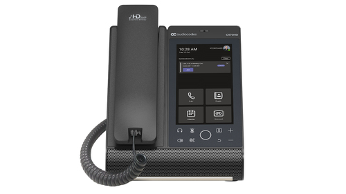 Teams C470HD Total Touch IP-Phone PoE GbE black with integrated BT and Dual Band Wi-Fi
2 Ethernet 10/100/1000 ports, 720x1