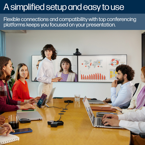 Poly Studio E60 Video Conferencing Camera - TAA Compliant - 4K - 3840 x 2160 Video - PTZ