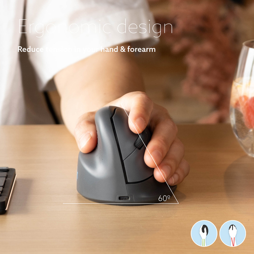 R-GO ERGONOMIC MOUSE HE BASIC M EDIUM WIRELESS