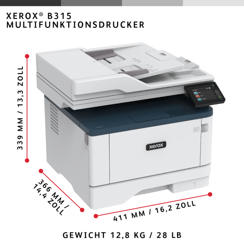 XEROX B315 MONO MULTIFUNCTION PRINTER