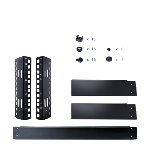 StarTech.com 4U 19" Desktop Open Frame Rack - 2-Post Free-Standing Network Rack - Switch/Patch Panel/Router/Data/AV/IT/Com