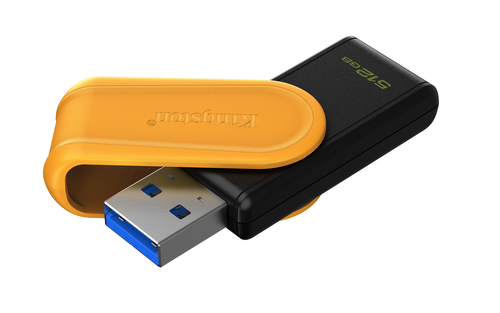 Kingston DataTraveler Exodia S 512 GB USB 3.2 (Geração 1) Unidade Flash - Preto, Amarelo - 1