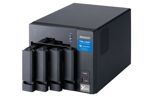 QNAP TVS-472XT-i3-4G 4 x Total Bays SAN/NAS/DAS Storage System - 5 GB Flash Memory Capacity Core i3 - 4 GB RAM - DDR4 SDRA