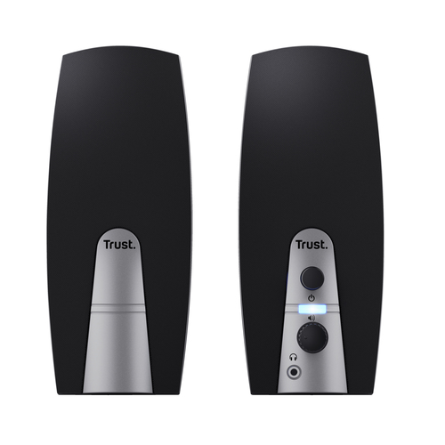 Trust 2.0 Lautsprechersystem - 5 W RMS - Schwarz - 100 Hz bis 20 kHz Frequenzgang