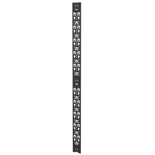 VERTIV Kabelführung - Schwarz - 2 Pack Paket - Kabelmanagement-Panel - 42U Rack-Höhe - Metall