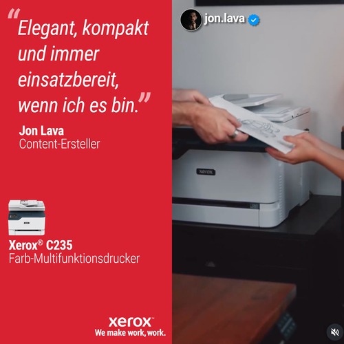 Xerox C235 A4 22 Seiten/Min. Kopie/Druck/Scan/Fax Wireless PS3 PCL5e/6 Automatischer Vorlageneinzug 2 Behälter Gesamt 251 